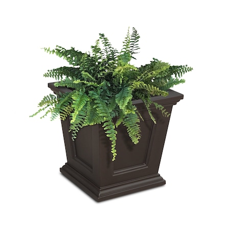 Mayne Fairfield 16x16 Square Planter - Espresso 5887-ES